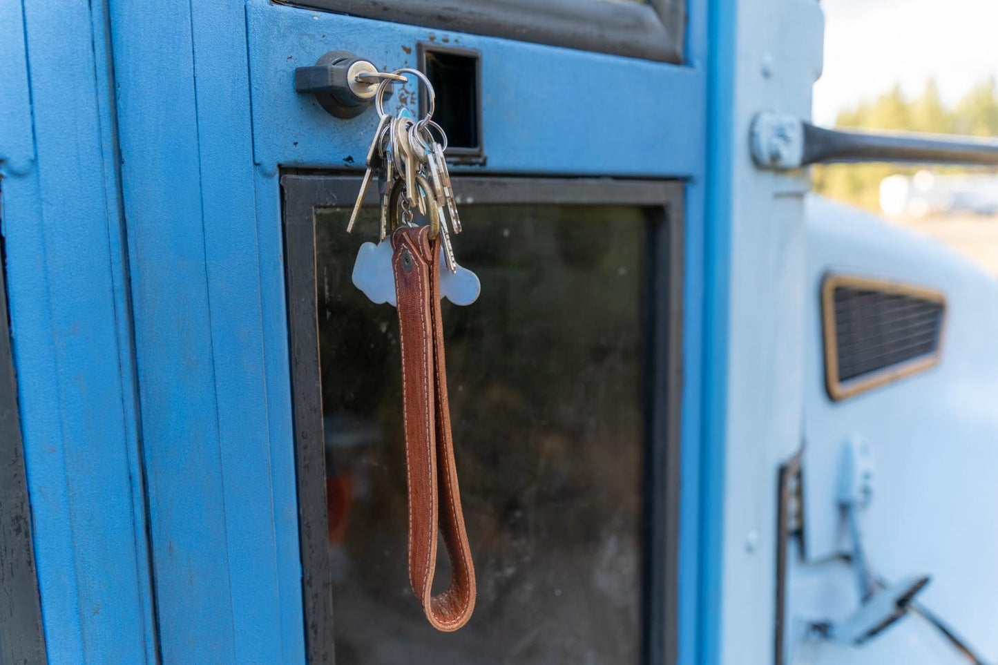 Tether Leather Key Fob & Wristlet