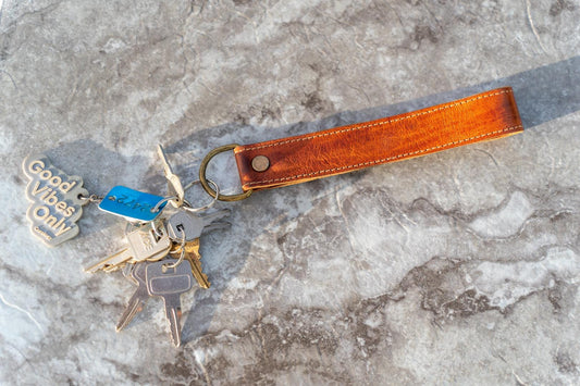Tether Leather Key Fob & Wristlet