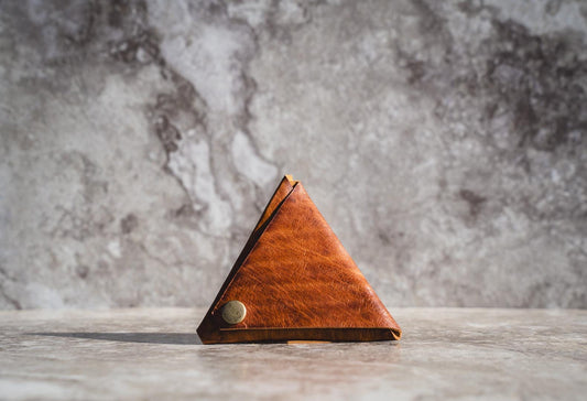 Sinkhole Leather Origami Coin Pouch